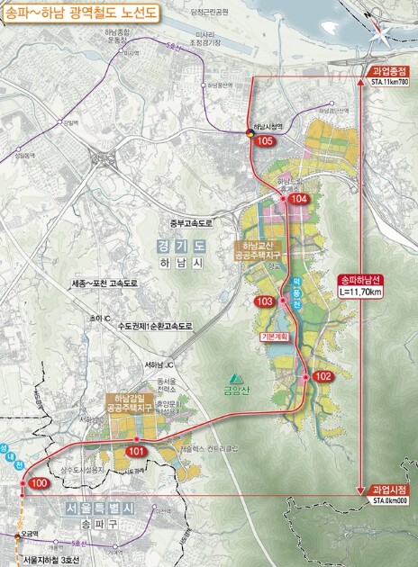 경기도, 송파하남선 ‘설계·시공 일괄...